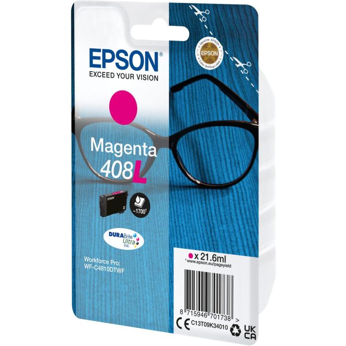 EPSON tinta Magenta Singlepack 408L DURABrite Ultra Ink 1