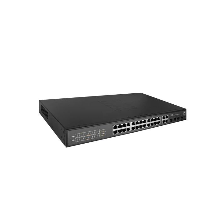 LevelOne GES-2128P Switch Gestionado L2 24x GE PoE+ 380W 4x SFP 19" Montaje en rack Gigabit Ethernet 1