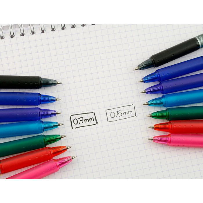 Pilot Bolígrafo Frixion Ball Borrable Roller 0,7 mm Punta Media Rojo en Blister 6