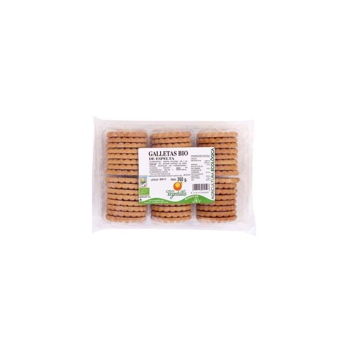 VEGETALIA Galletas de Espelta Bio 350g, veganas y sin lactosa