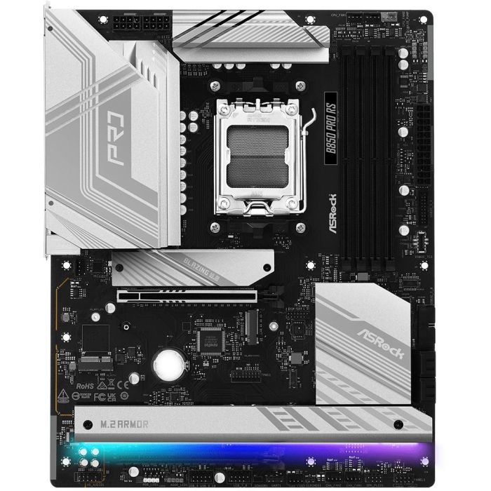 ASRock B850 Pro RS AMD B850 Socket AM5 ATX, Compatible con AMD Ryzen 7000/8000/9000, DDR5-SDRAM, 90-MXBQK0-A0UAYZ 2