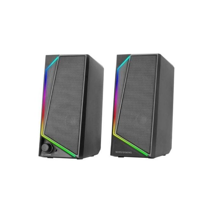 Mars Gaming MS72 Altavoces Gaming 15W RGB Flow USB Jack 3.5mm Sonido Envolvente Negros Compatible PC/Mac/Smartphone/Tablet 1 Mars Gaming MS72 Altavoces Gaming 15W RGB Flow USB Jack 3.5mm Sonido Envolvente Negros Compatible PC/Mac/Smartphone/Tablet 1