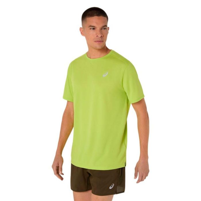 Camiseta de Manga Corta Hombre Asics Core Verde limón 44 2/3 1