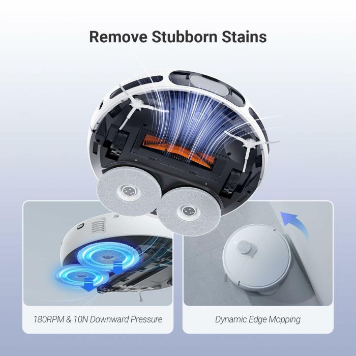 EZVIZ EZV1726330905836 RS20 Pro Robot aspirador con mopa, 7200 Pa succión, limpieza agua caliente 60°C, cepillo lateral elevado. 19 EZVIZ EZV1726330905836 RS20 Pro Robot aspirador con mopa, 7200 Pa succión, limpieza agua caliente 60°C, cepillo lateral elevado. 19