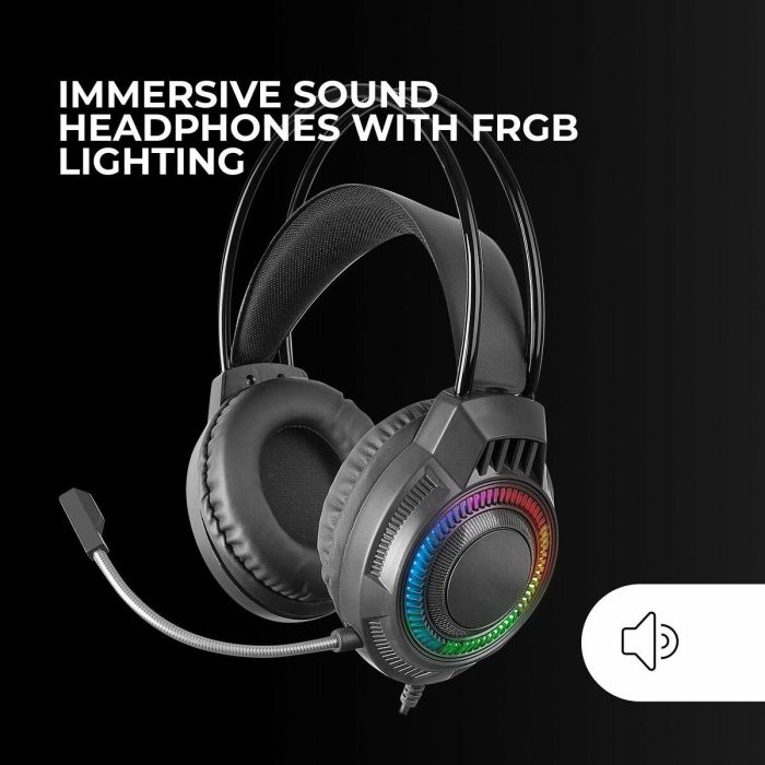 Mars Gaming Kit Gaming 4en1 MCP124PRO - Teclado RGB, Ratón 3200 DPI, Auriculares FRGB, Alfombrilla Nanotextil 3