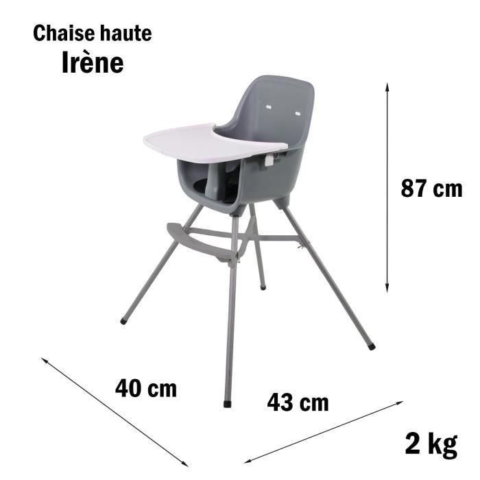 Trona NANIA IRENE - 6 meses a 3 años - Bandeja extraíble - Diseñada y fabricada en Francia 4