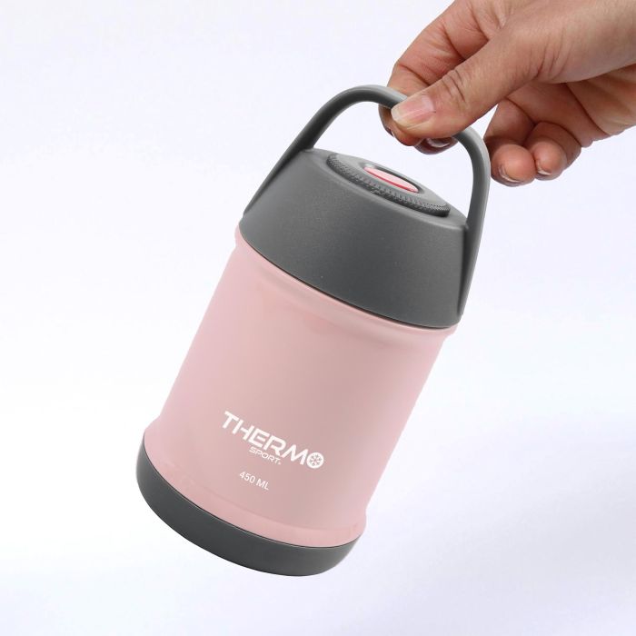 Thermosport Termo Comida de Acero para Alimentos, Capacidad 450 ml, Disponible en Varios Colores, Medidas: 9 cm x 9 cm x 17,2 cm (8 Unidades) 8 Thermosport Termo Comida de Acero para Alimentos, Capacidad 450 ml, Disponible en Varios Colores, Medidas: 9 cm x 9 cm x 17,2 cm (8 Unidades) 8