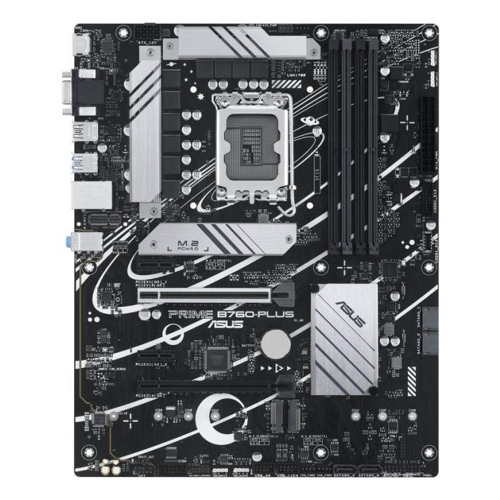 Asus PRIME B760-PLUS Intel B760 LGA 1700 ATX Placa Base con PCIe 5.0, 3 Slots M.2 PCIe 4.0, DDR5, LAN Realtek 2.5Gb, DisplayPort, HDMI, USB 3.2 Gen 2x2 Type-C y Sincronización Aura Asus PRIME B760-PLUS Intel B760 LGA 1700 ATX Placa Base con PCIe 5.0, 3 Slots M.2 PCIe 4.0, DDR5, LAN Realtek 2.5Gb, DisplayPort, HDMI, USB 3.2 Gen 2x2 Type-C y Sincronización Aura