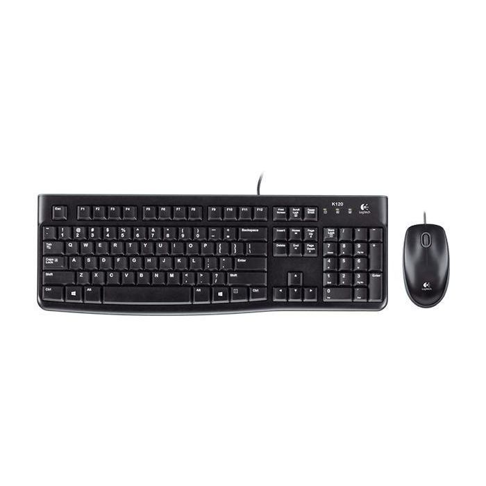 Logitech Keyboard & Mouse, Wired, USB, DE, Black Logitech Keyboard & Mouse, Wired, USB, DE, Black