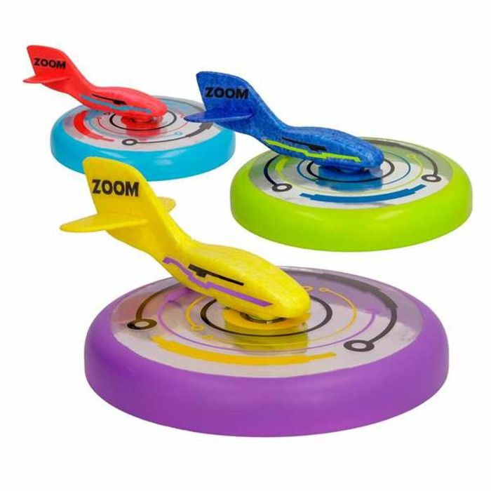 Disco volador jet disc ¡combina la diversión de un disco y un avión! 15 cm de diametro - modelos surtidos 5