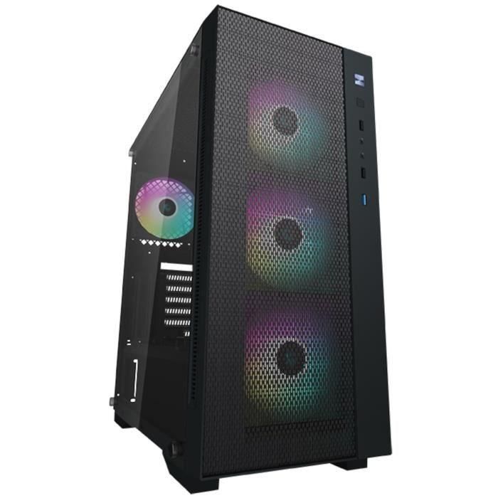 Case de PC - Deepcool - Matrexx 55 Mesh Agregar -RGB 4F (negro) - Caja sin potencia - Torre media - Formato E -ATX Case de PC - Deepcool - Matrexx 55 Mesh Agregar -RGB 4F (negro) - Caja sin potencia - Torre media - Formato E -ATX