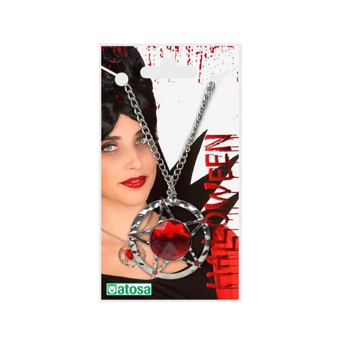 Accesorio Collar Vampiresa Halloween Mujer Adulto 1