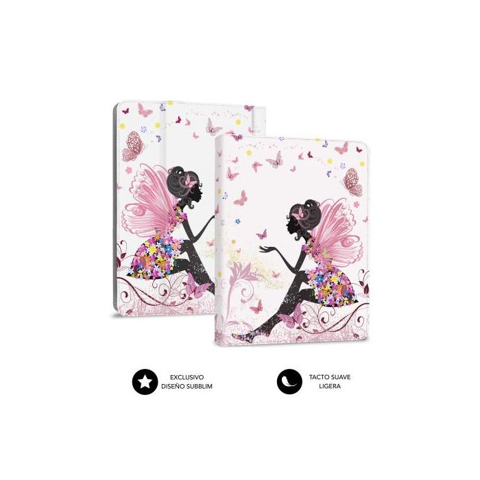 SUBBLIM funda de tablet con teclado usb KEYTAB USB 11" Hadas 1