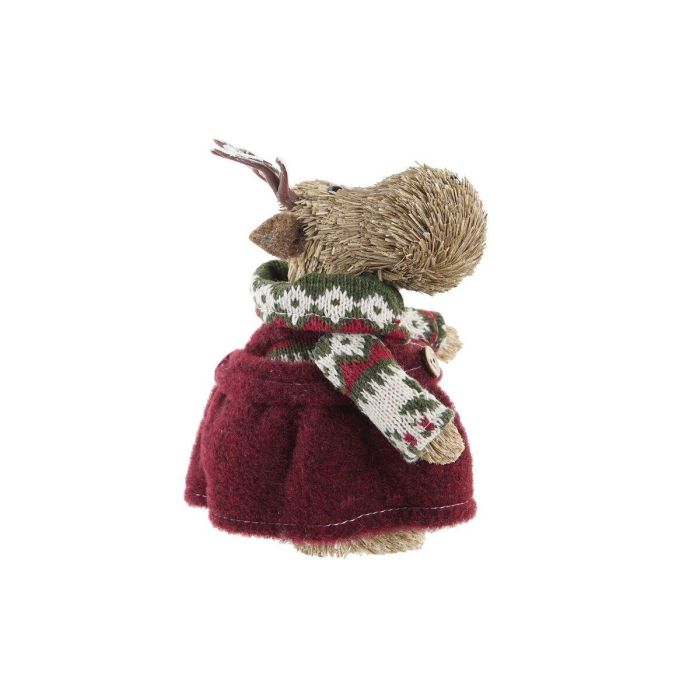 Figura Navidad Alpina DKD Home Decor Marron Burdeos 12 x 15 x 9 cm (2 Unidades) 2 Figura Navidad Alpina DKD Home Decor Marron Burdeos 12 x 15 x 9 cm (2 Unidades) 2