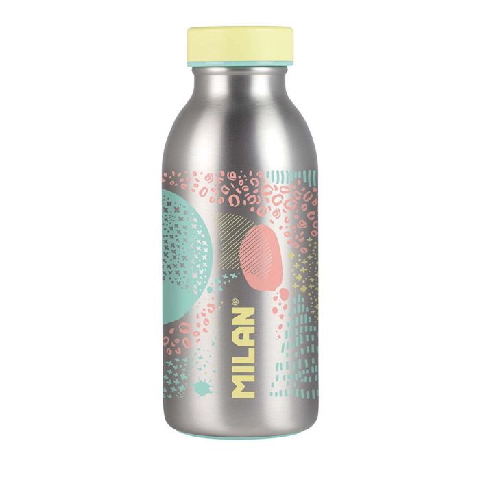 Milán Botella isotérmica de acero inoxidable Sylver, 354 ml, mantiene temperatura 12h caliente/24h fría, amarillo Milán Botella isotérmica de acero inoxidable Sylver, 354 ml, mantiene temperatura 12h caliente/24h fría, amarillo