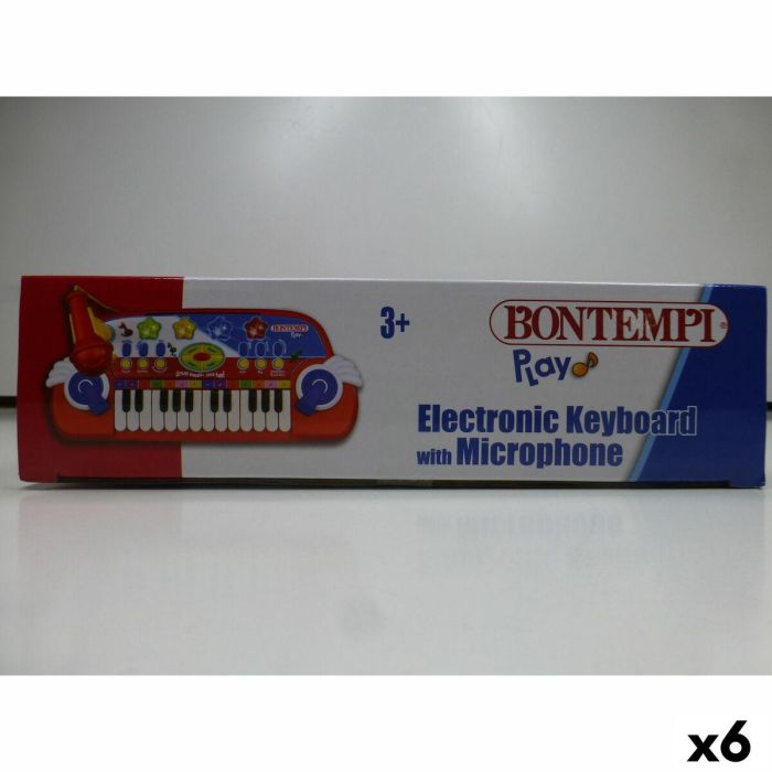 Piano Electrónico Bontempi 38 x 18 x 17 cm (6 Unidades) 7 Piano Electrónico Bontempi 38 x 18 x 17 cm (6 Unidades) 7
