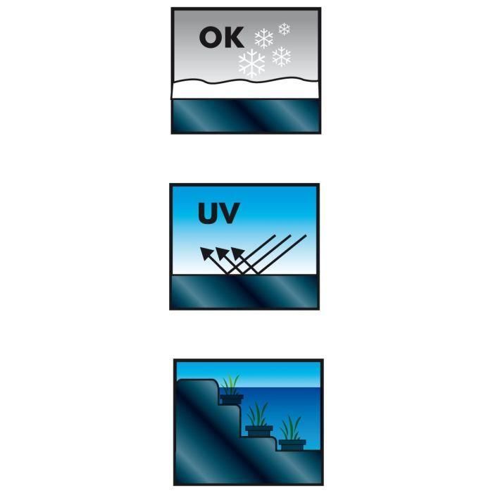 Ubbink Lona de PVC Precortada para Estanque de Jardín 0,5 mm de Grosor 7x6 m - 10 Años de Garantía, Resistente a Heladas y UV 2