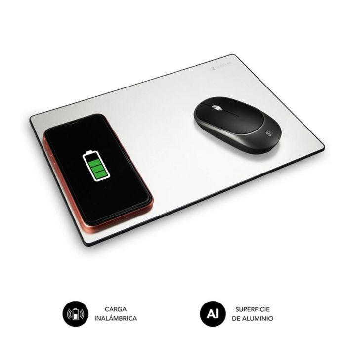 Alfombrilla Cargador Subblim Mousepad Wireless Charger