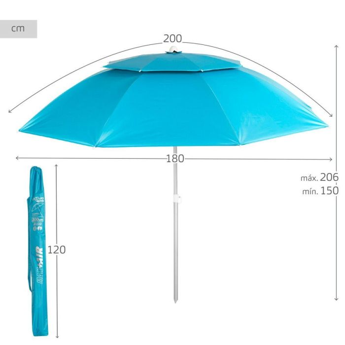 Sombrilla Aktive 200 x 206 x 200 cm 3
