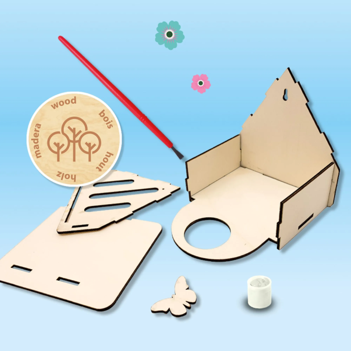 Ses Creative SES8710341252045 Hotel de Mariposas Juguete Educativo para Construir y Decorar 3