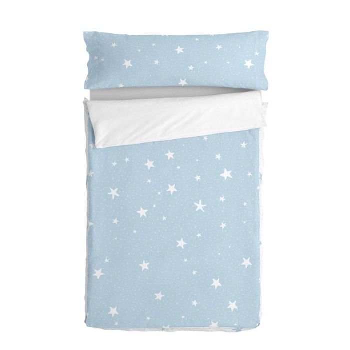 Saco Nórdico sin Relleno HappyFriday Basic Kids Little star Azul 105 x 200 cm 0 Saco Nórdico sin Relleno HappyFriday Basic Kids Little star Azul 105 x 200 cm 0