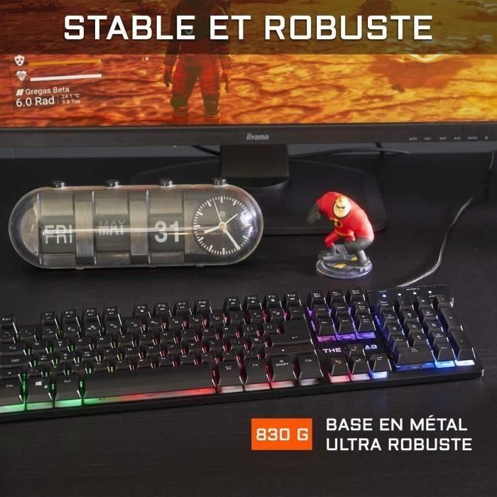 The G-LAB KRYPTON - Teclado AZERTY y Ratón Gaming con Cable, RGB, Anti-Ghosting, 3200 dpi para PC, PS4, Xbox One, Mac 3 The G-LAB KRYPTON - Teclado AZERTY y Ratón Gaming con Cable, RGB, Anti-Ghosting, 3200 dpi para PC, PS4, Xbox One, Mac 3