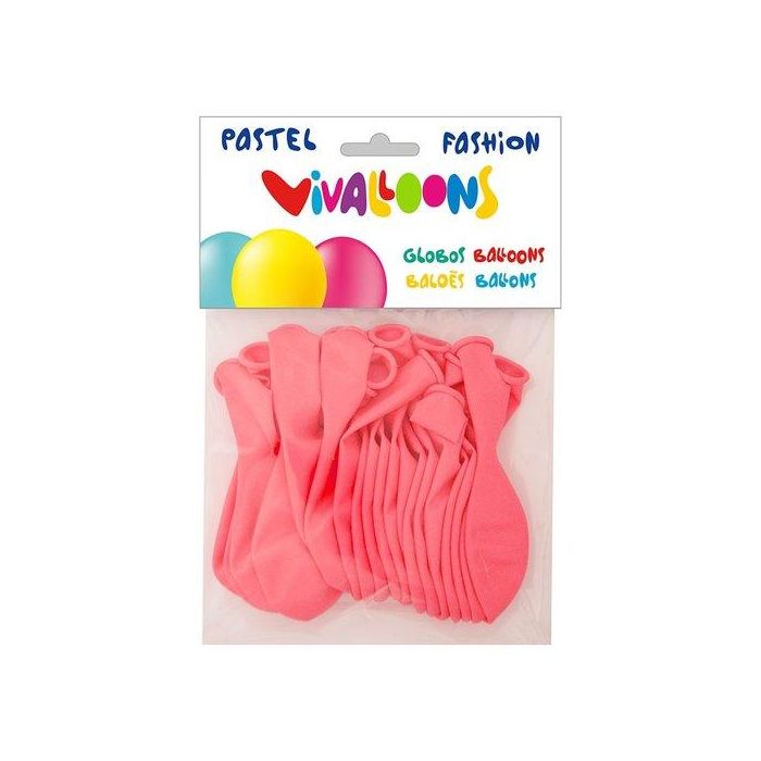 Blanca Globo 100% látex biodegradable rosa pastel bolsa 20 unidades