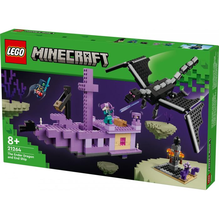 LEGO 21264 Minecraft El Dragón y el Barco de Ender - Set de Construcción inspirado en Videojuegos 8 LEGO 21264 Minecraft El Dragón y el Barco de Ender - Set de Construcción inspirado en Videojuegos 8