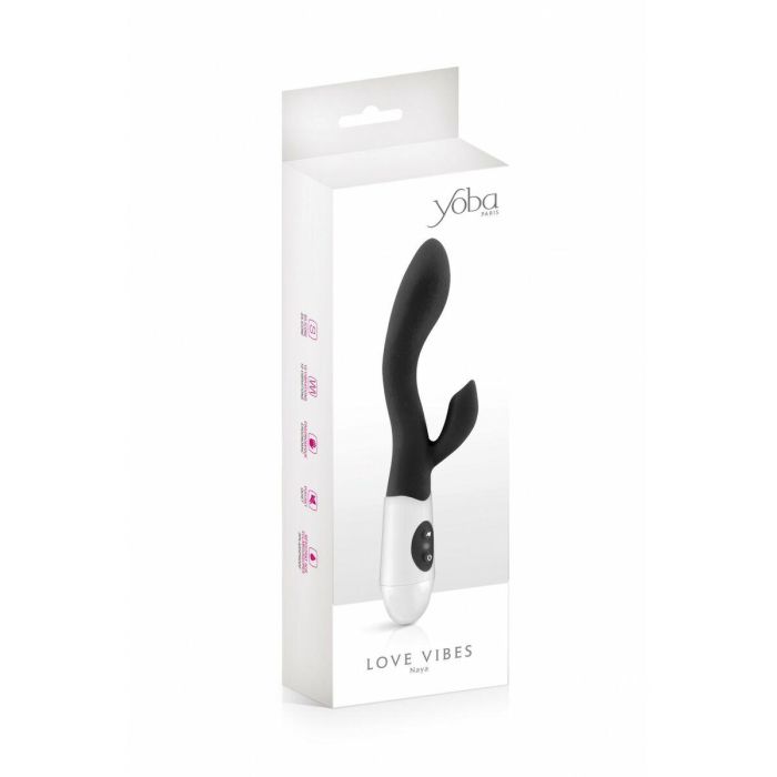 Vibrador Punto G Yoba Negro Silicona 1 Vibrador Punto G Yoba Negro Silicona 1