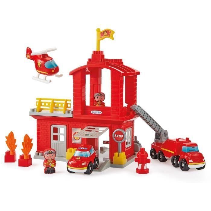 Ecoiffier 2980 Abrick - Estación de bomberos - Bomberos en llamas Ecoiffier 2980 Abrick - Estación de bomberos - Bomberos en llamas
