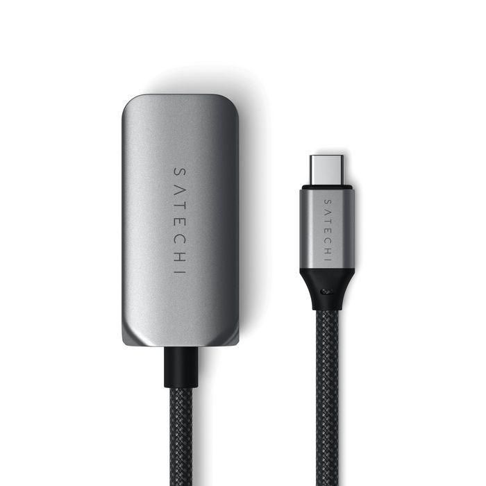 Satechi Adaptador USB-C a Ethernet 2.5 Gigabit, cable trenzado, carcasa de aluminio, plug & play 2