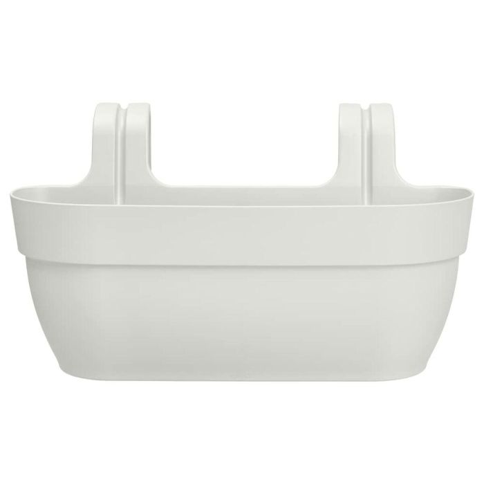 Elho Maceta Vibia Campana Easy Hanger Grande Blanco Seda Balcón Exterior L 24,1 x An 46 x Al 26,5 cm 1