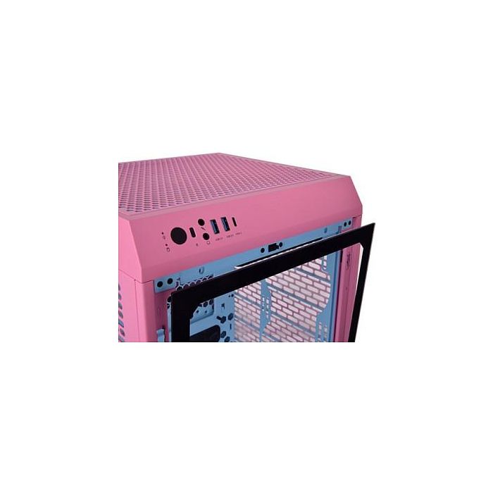 Thermaltake The Tower 200 Mini Tower Rosa Gaming - Carcasa de PC con Panel de Vidrio Templado y Soporte para Mini-ITX 5