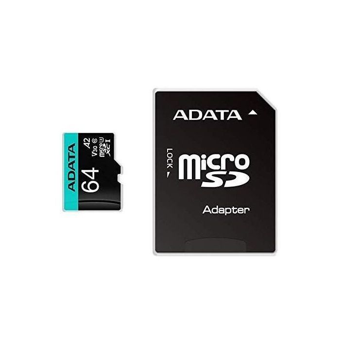 Tarjeta Micro SD Adata AUSDX64GUI3V30SA2 64 GB 1 Tarjeta Micro SD Adata AUSDX64GUI3V30SA2 64 GB 1