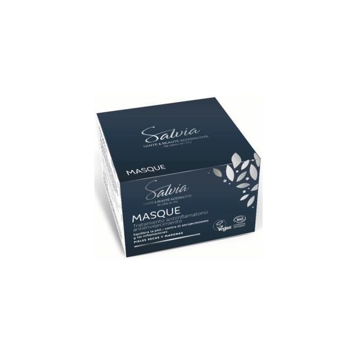 SALVIA SANTE & BEAUTE ALTERNATIVE Mascarilla Hidratación Intensa Antienvejecimiento Revitalizante 50ml - Pieles Secas/Maduras, Vegana
