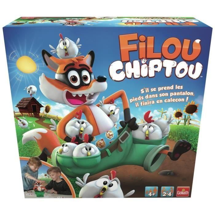 Goliath Filou Chiptou Juego de Mesa Infantil para Niños y Niñas a partir de 4 años con Zorro y Gallinas 2 Goliath Filou Chiptou Juego de Mesa Infantil para Niños y Niñas a partir de 4 años con Zorro y Gallinas 2