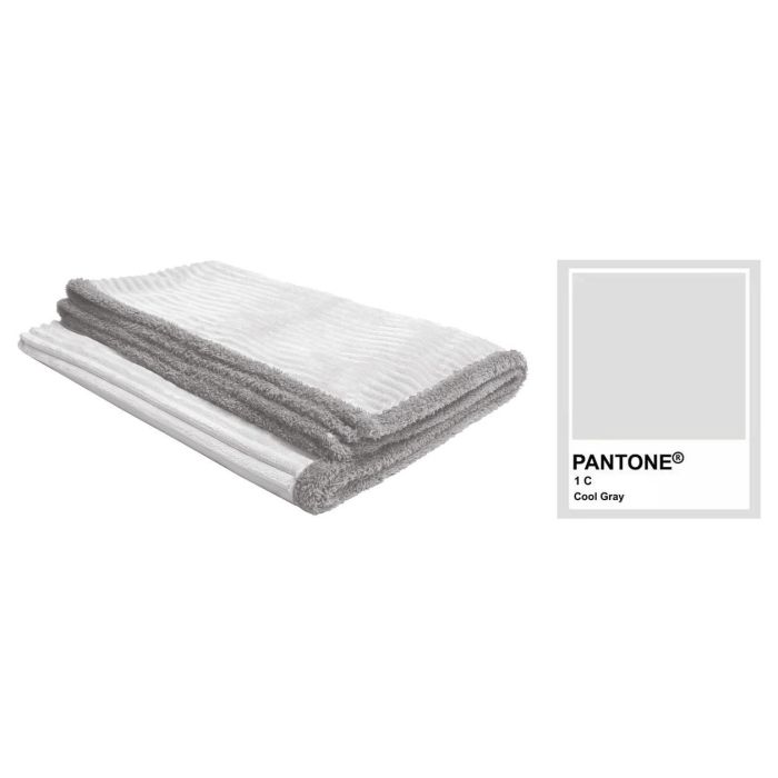 DKD Home Decor Manta Alpino Poliéster Borreguito Gris Oscuro 200x150 cm 260 gsm