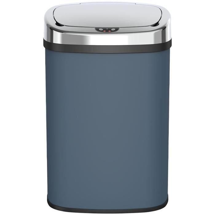 Kitchen Move Cubo de Basura Automático MAJESTIC para Cocina 58 L Acero Inoxidable Gris Mate con Reborde Kitchen Move Cubo de Basura Automático MAJESTIC para Cocina 58 L Acero Inoxidable Gris Mate con Reborde