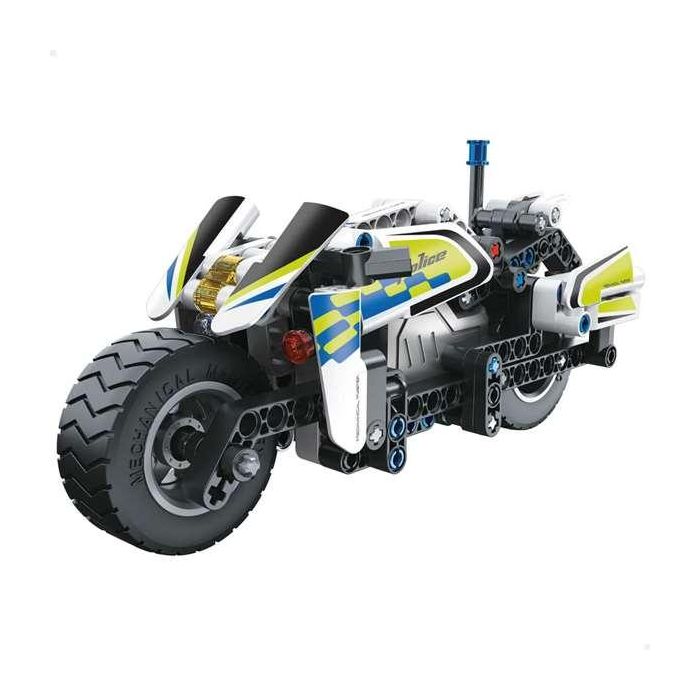 Juego construccion moto policia retrofriccion 193 piezas. 7x19x9 cm Juego construccion moto policia retrofriccion 193 piezas. 7x19x9 cm