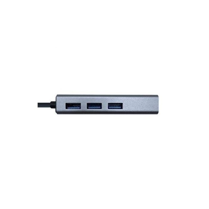Aisens Conversor USB 3.1 Gen1 USB-C a Ethernet Gigabit 10/100/1000 Mbps + Hub 3x USB 3.0 Gris 15 cm - Compatible con Windows, Mac, Linux 1 Aisens Conversor USB 3.1 Gen1 USB-C a Ethernet Gigabit 10/100/1000 Mbps + Hub 3x USB 3.0 Gris 15 cm - Compatible con Windows, Mac, Linux 1