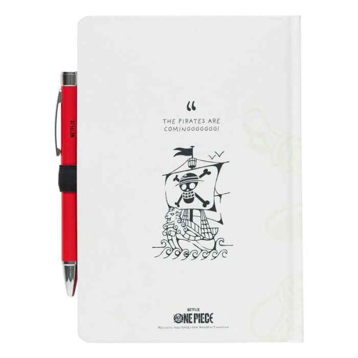 Cuaderno A5 premium + boligrafo proyector One Piece 1