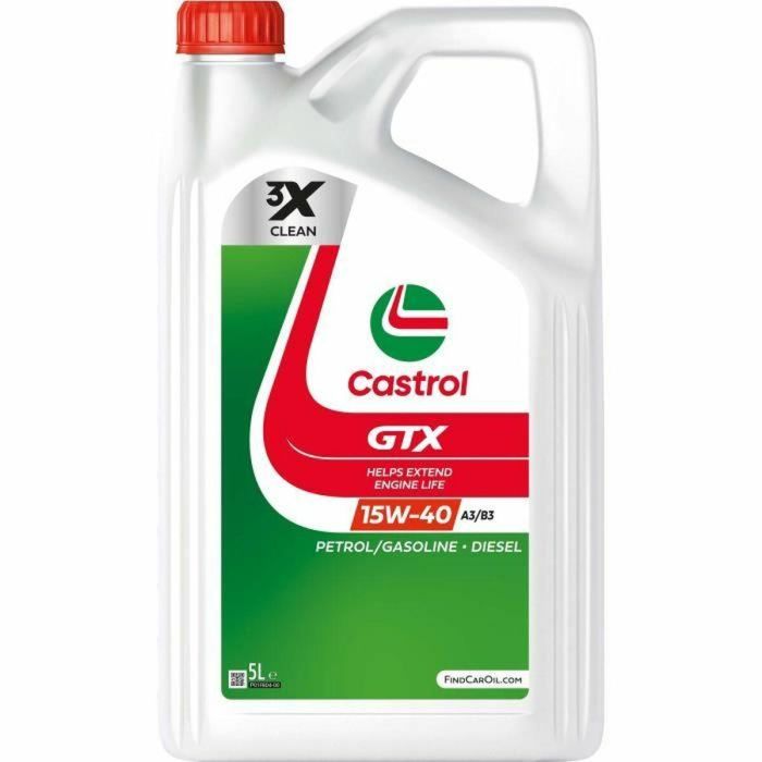 Castrol CAS1697632785749 Aceite de motor GTX 15W-40 A3/B3 5L