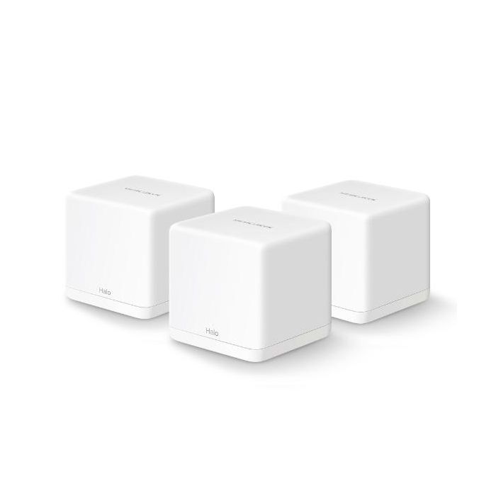 Mercusys Halo H30G Pack de 3 Sistema Wi-Fi Mesh Doble Banda (2.4 GHz/5 GHz) Wi-Fi 5 (802.11ac) Blanco Mercusys Halo H30G Pack de 3 Sistema Wi-Fi Mesh Doble Banda (2.4 GHz/5 GHz) Wi-Fi 5 (802.11ac) Blanco