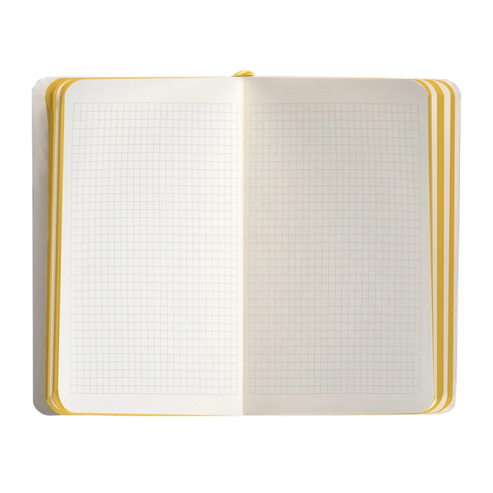 Antartik Cuaderno A6 Tapa Blanda Cuadriculado Morado y Amarillo 100 Hojas 80gr FSC 7