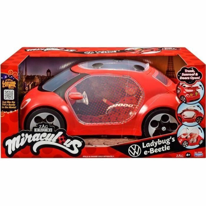Bandai BAN3701405815356 Coche de Miraculous Ladybug Volkswagen e-Beetle 1