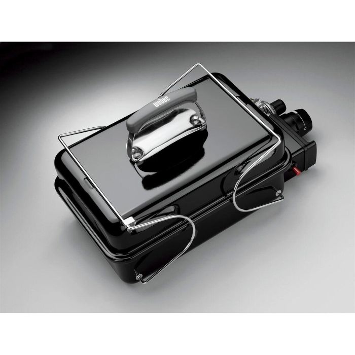 Weber Barbacoa de Gas Go-Anywhere de Acero Esmaltado Negro para 4 personas con encendido piezoeléctrico y quemador de acero inoxidable 2 Weber Barbacoa de Gas Go-Anywhere de Acero Esmaltado Negro para 4 personas con encendido piezoeléctrico y quemador de acero inoxidable 2