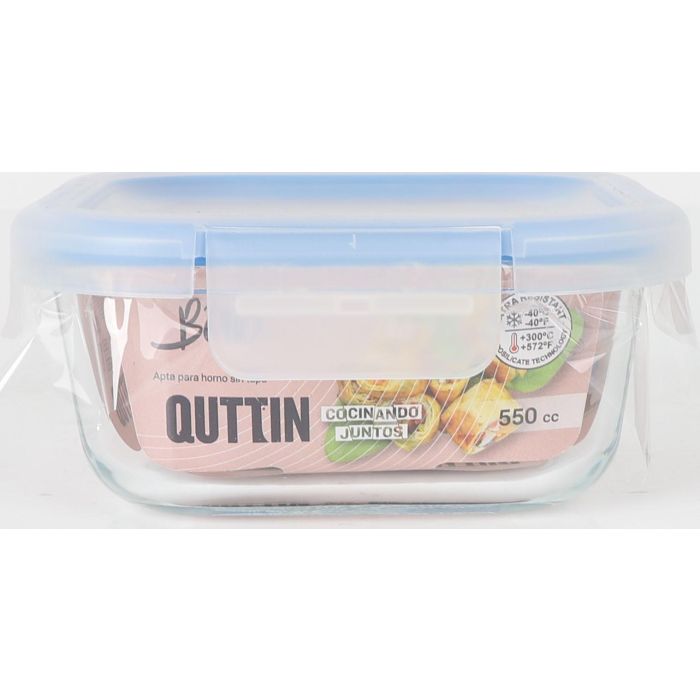 Inde Fiambrera Cuadrada con Tapa Hermética "Boho" 14 x 14 cm (12 Unidades)