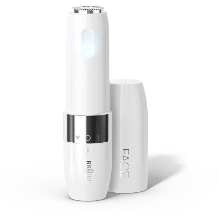 Braun FS1000 Afeitadora Facial Eléctrica Mini para Mujer, Suave Piel y Zonas Delicadas con Luz Inteligente, Precisión, Blanco 3 Braun FS1000 Afeitadora Facial Eléctrica Mini para Mujer, Suave Piel y Zonas Delicadas con Luz Inteligente, Precisión, Blanco 3