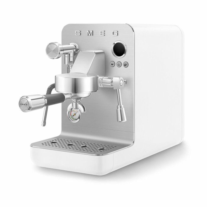Cafetera Express de Brazo Smeg EMC02WHMEU Blanco 1350 W 1 L 1 Cafetera Express de Brazo Smeg EMC02WHMEU Blanco 1350 W 1 L 1