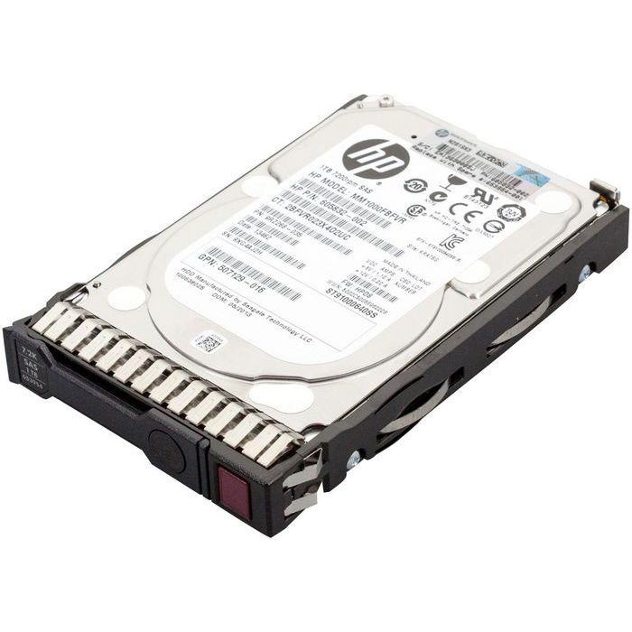 Hewlett Packard Enterprise 1TB dual-port SAS hard disk drive - 7,200 RPM, 6Gb/sec transfer rate, 2.5-inch small form factor (SFF), Midline, SmartDrive Carrier (SC) - Not for use in MSA products Hewlett Packard Enterprise 1TB dual-port SAS hard disk drive - 7,200 RPM, 6Gb/sec transfer rate, 2.5-inch small form factor (SFF), Midline, SmartDrive Carrier (SC) - Not for use in MSA products